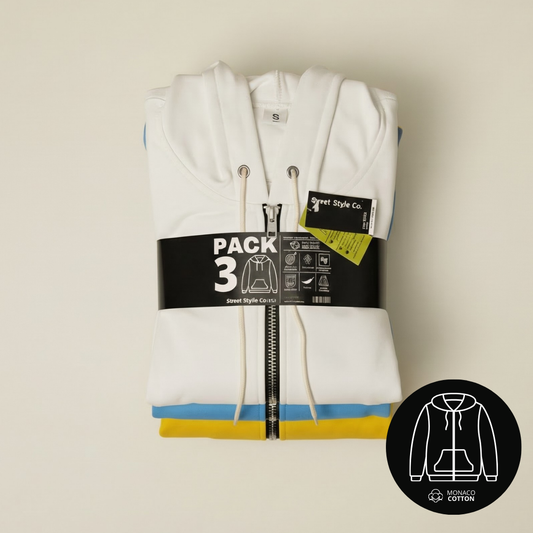 CHAQUETA HOODIE UNISEX - Monaco Cotton